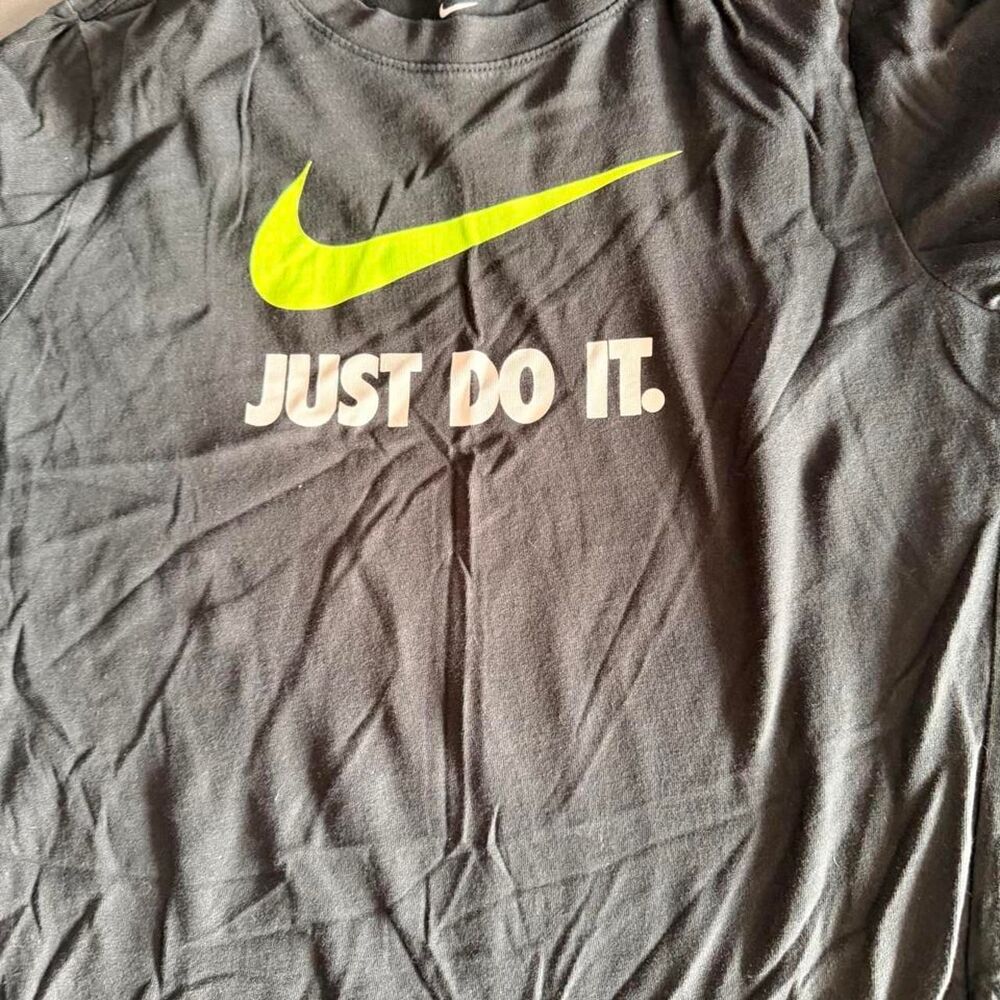 Nike Grey and Black T-shirt
